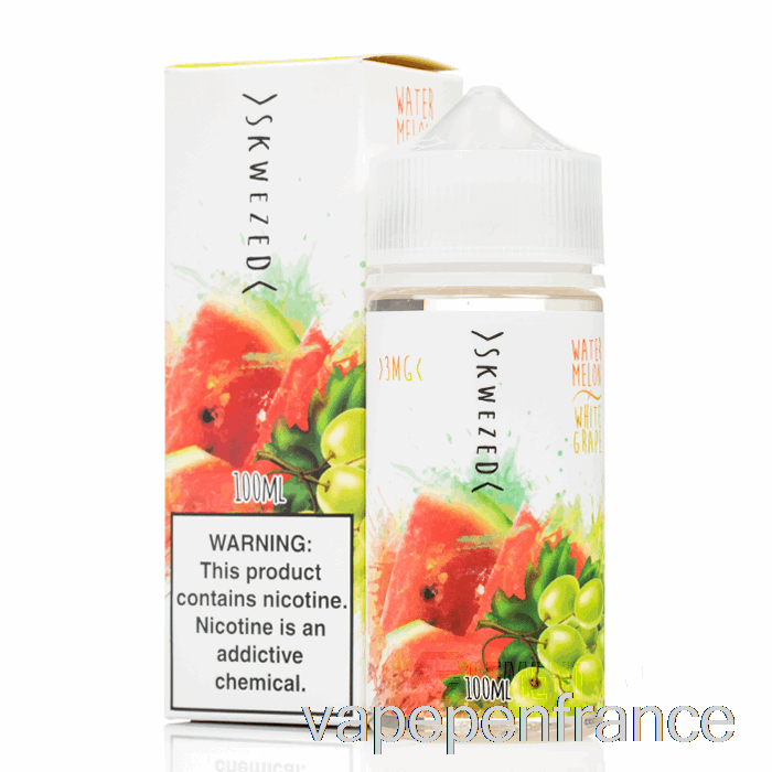 Raisin Blanc Pastèque - Skwezed - Stylo Vape 100 Ml 3 Mg